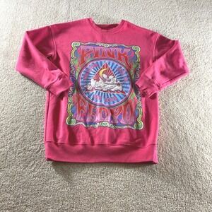 Pink Floyd Sweatshirt Womens XL Pink‎ Dark Side of the Moon Graphic Pullover